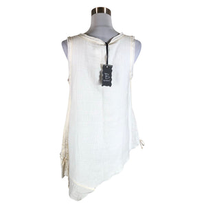 Unisex Bohéme - Mitteveniv tuunika, suurus 36 - Looduslik valge (2)