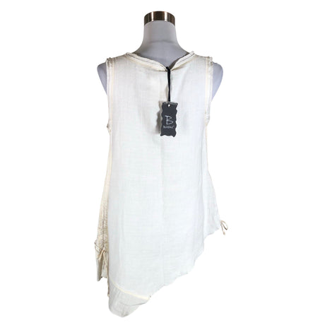 Unisex Bohéme - Mitteveniv tuunika, suurus 36 - Looduslik valge (2)