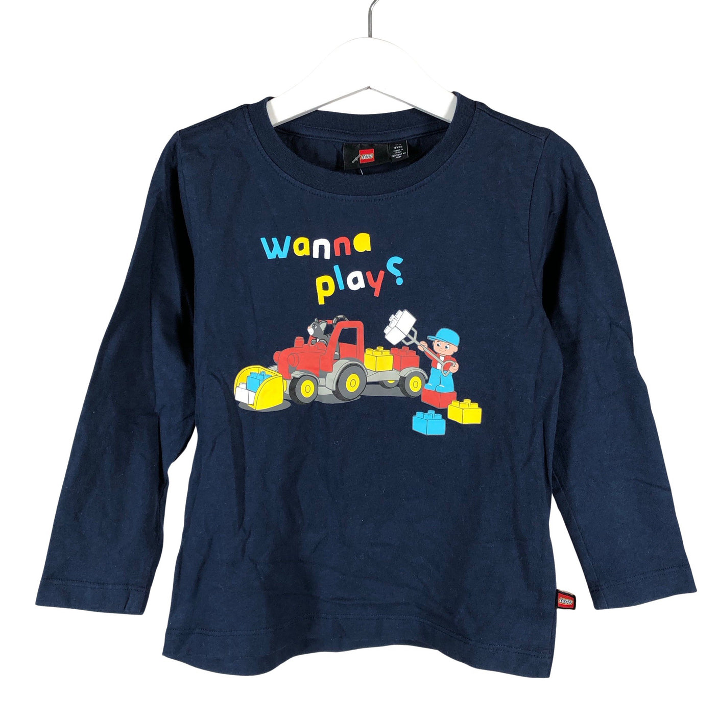 Unisex Lego - Trikotaažist pluus, suurus 98 - 104 - Sinine (1)
