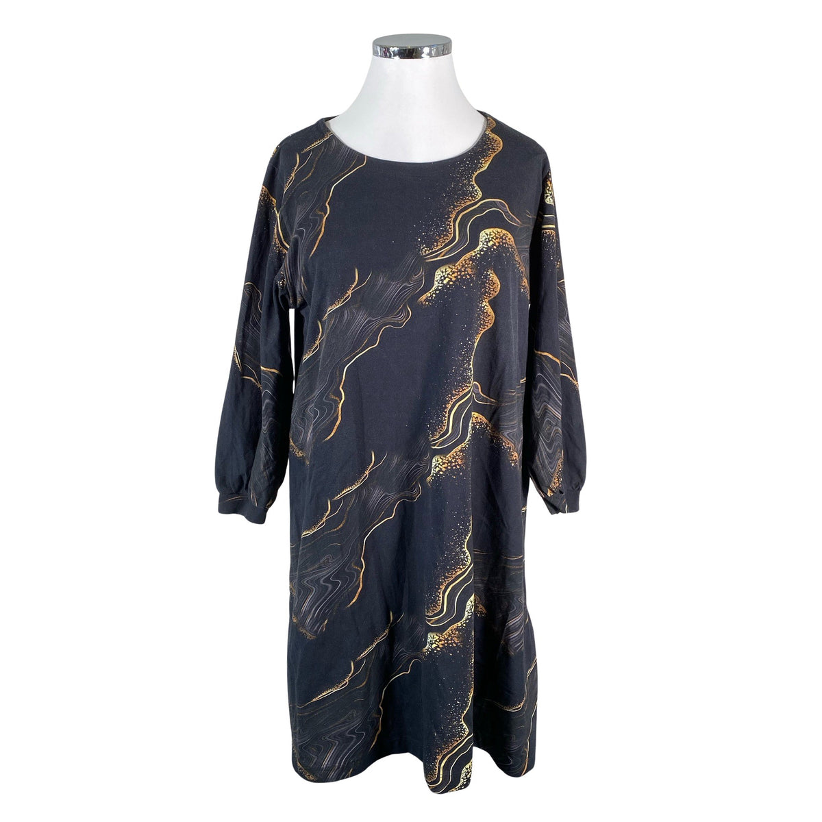 Unisex Handmade - Trikotaažist kleit, suurus 42 - Must (1)