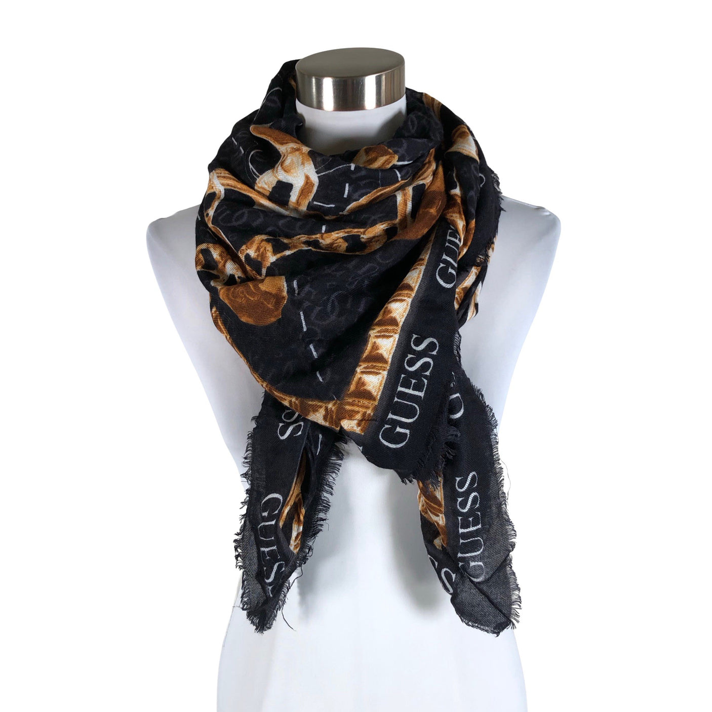 Unisex Guess - Õhuke sall, suurus Maxi - Must (1)