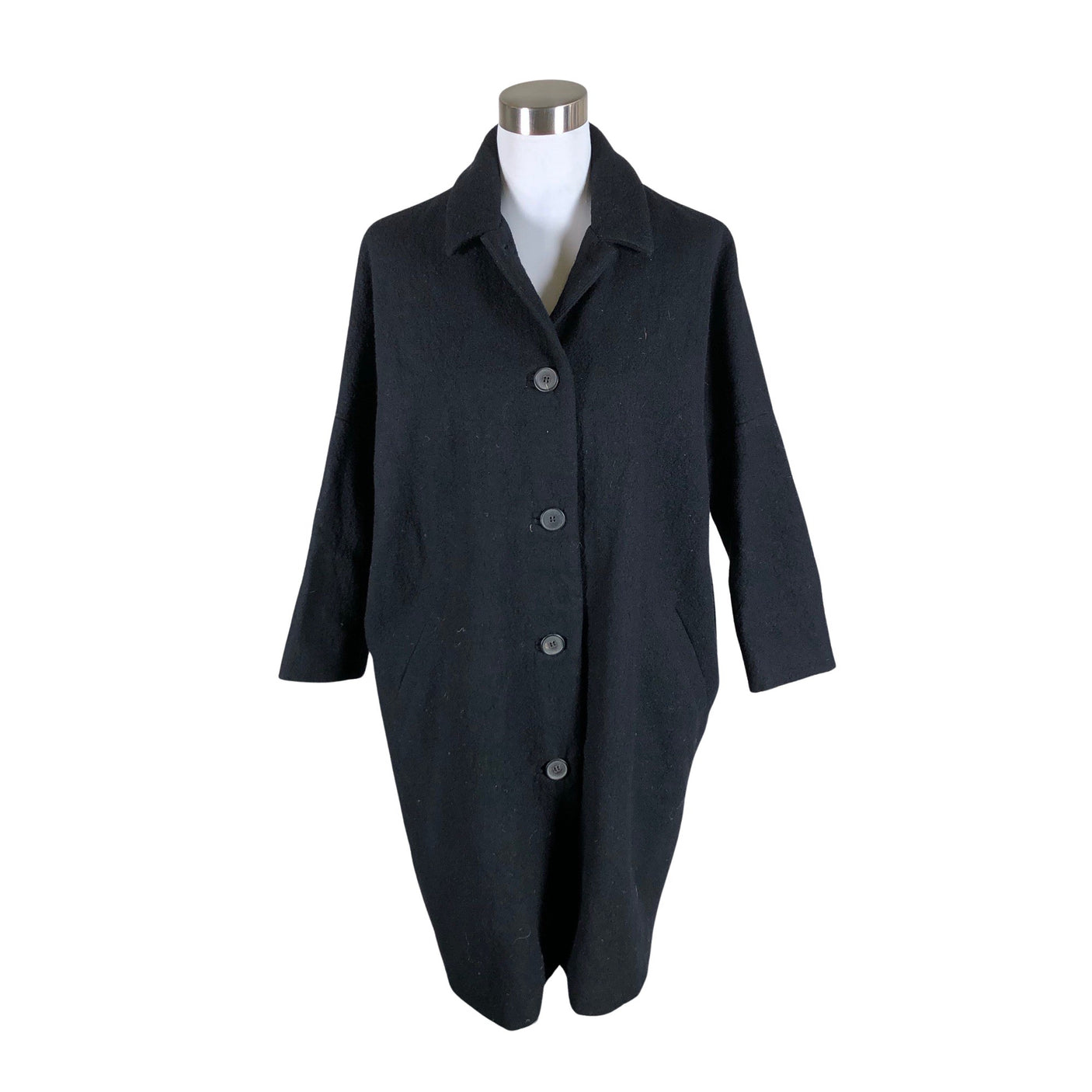 Unisex Samuji - Villane mantel, suurus 38 - Must (1)