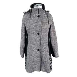 Unisex Scandinavian Look - Villane mantel, suurus 42 - Hall (1)