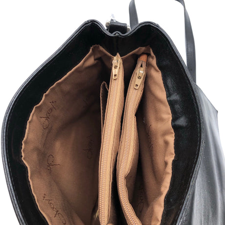 Unisex Okay's - Õlakott, suurus Mini - Must (2)