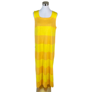 Unisex Marimekko - Trikotaažist kleit, suurus 40 - Kollane (1)