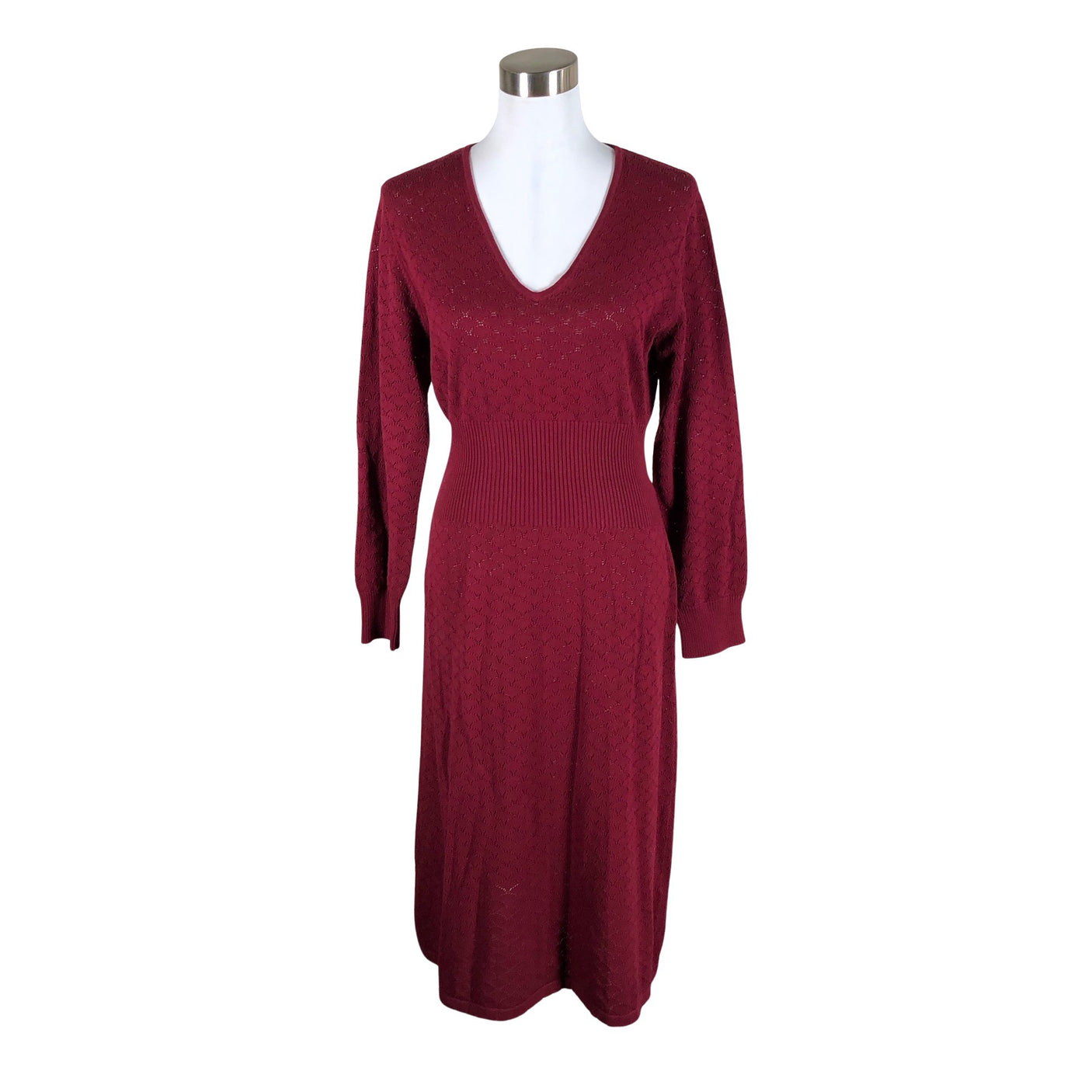Unisex Nanso - Kootud kleit, suurus 38 - Veinipunane (1)