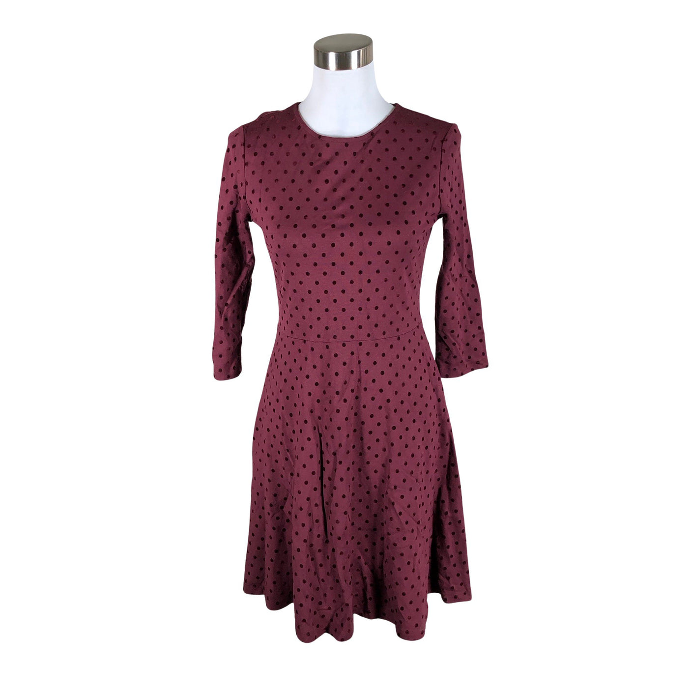 Unisex Esprit - Trikotaažist kleit, suurus 38 - Veinipunane (1)