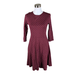 Unisex Esprit - Trikotaažist kleit, suurus 38 - Veinipunane (1)