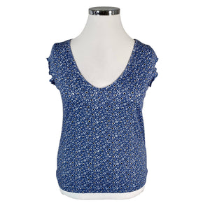 Unisex Lindex - Trikotaažist topp, suurus 42 - Sinine (1)