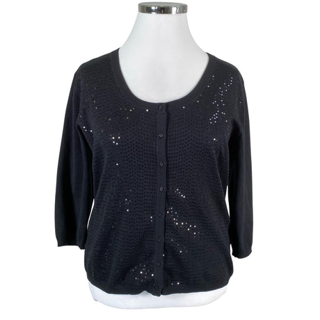 Unisex Fransa - Kardigan, suurus 44 - Must ()