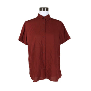Unisex Uniqlo - Lühikeste käistega pluus, suurus 38 - Pruun (1)
