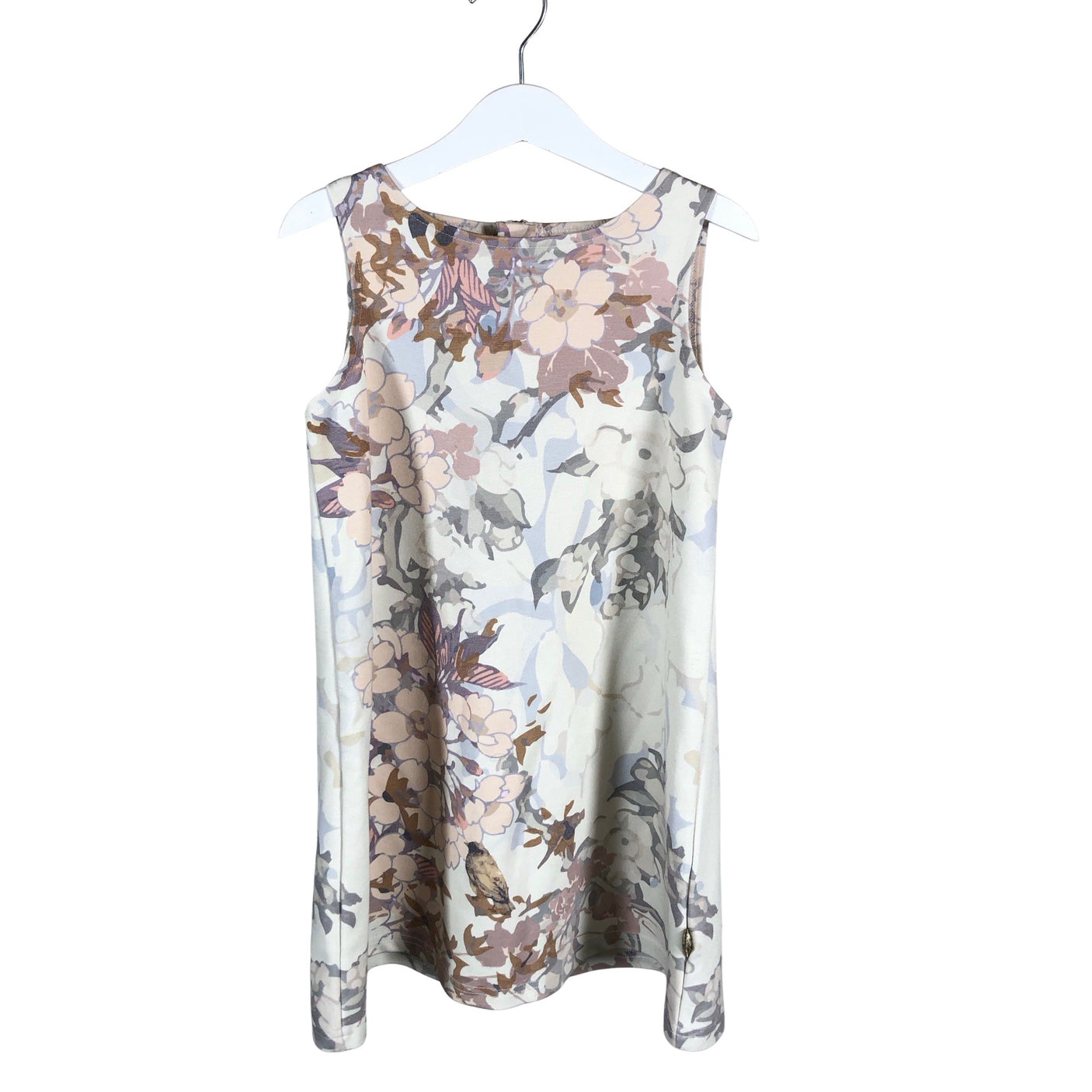 Unisex POMPdeLUX - Trikotaažist kleit, suurus 122 - 128 - Looduslik valge (1)