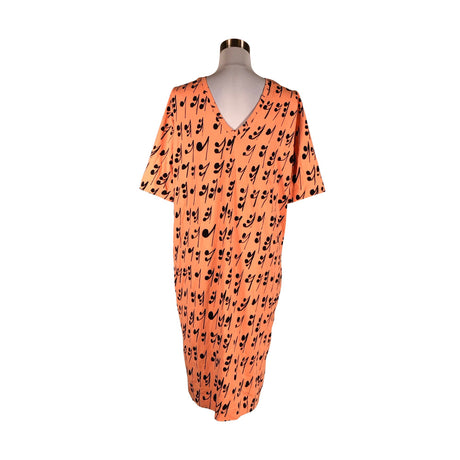 Unisex Papu - Trikotaažist kleit, suurus 36 - Oranž (2)