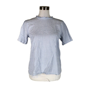 Unisex Cream - Lühikeste käistega pluus, suurus 40 - Helesinine (1)