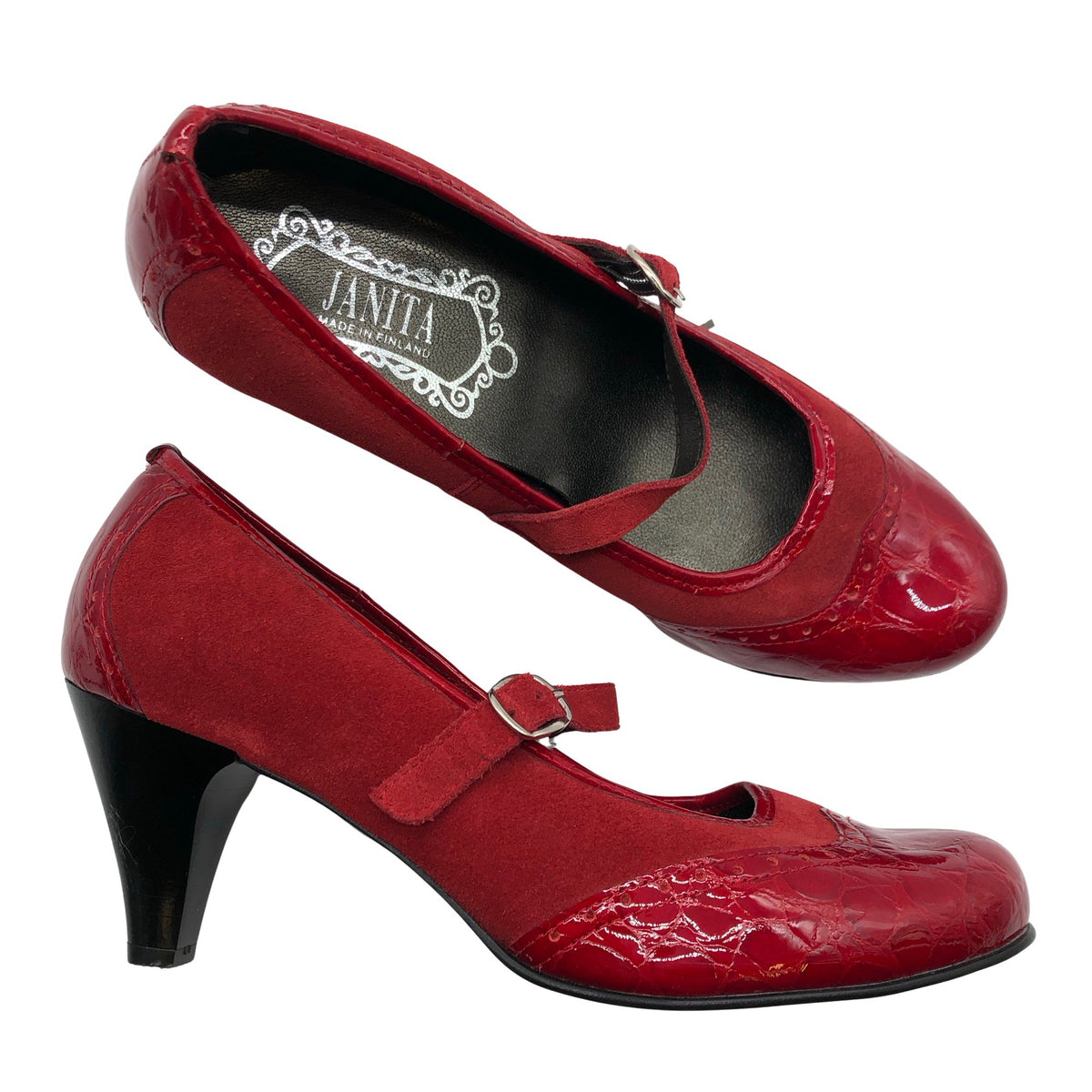 Unisex Janita - Kontsakingad, suurus 40 - Punane (1)