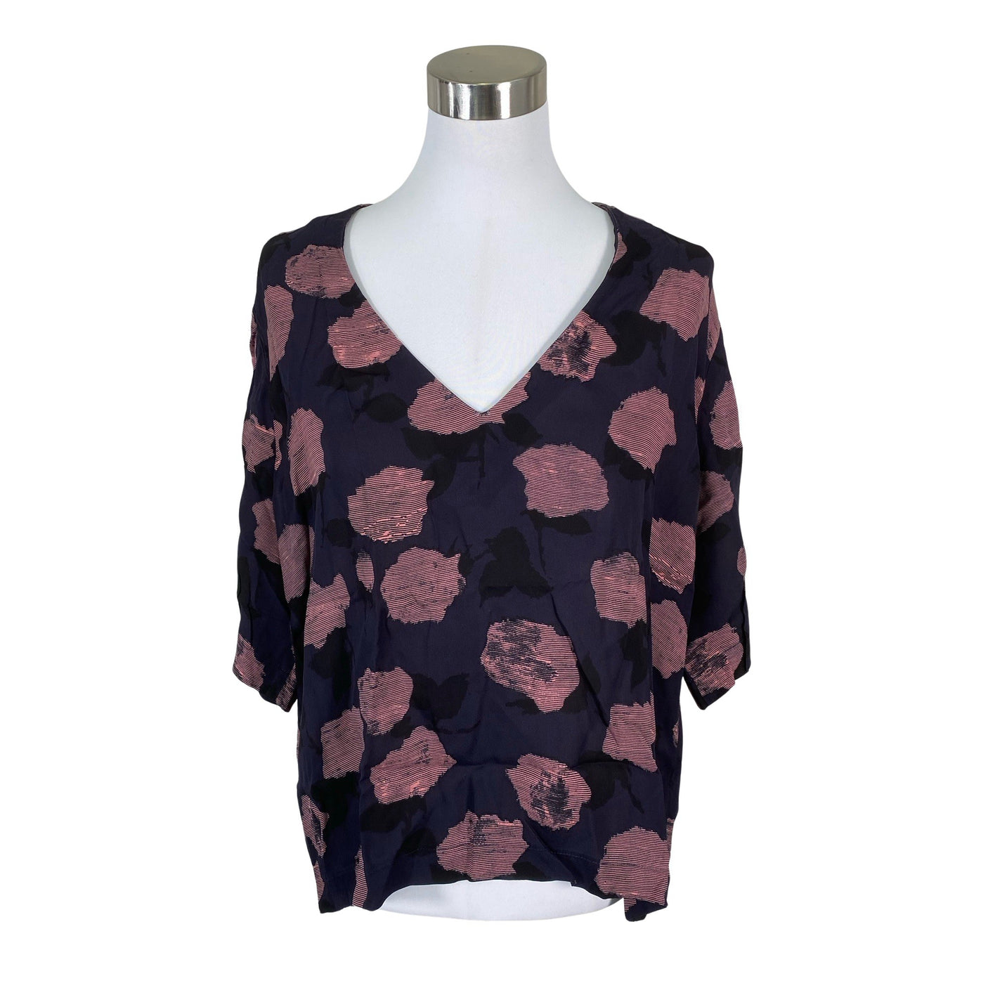 Unisex Samsoe&Samsoe - Lühikeste käistega pluus, suurus 40 - Sinine (1)