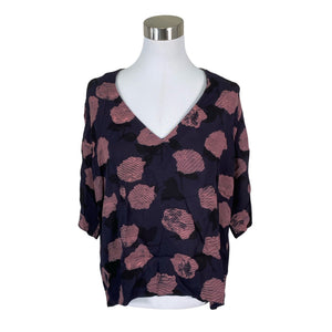 Unisex Samsoe&Samsoe - Lühikeste käistega pluus, suurus 40 - Sinine (1)