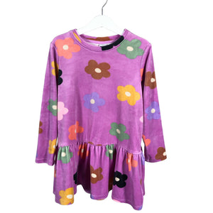 Unisex Lindex - Trikotaažist kleit, suurus 116 - 122 - Lilla (1)
