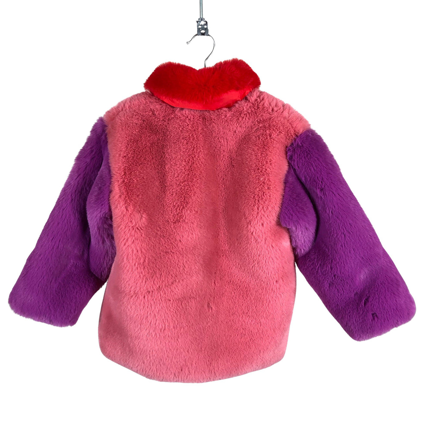 Unisex Bogi - Kunstkarusnahast mantel, suurus 110 - 116 - Roosa (2)