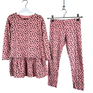 Unisex Bogi - Trikotaažist kleit, suurus 116 - 122 - Roosa (1)
