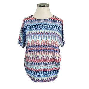 Unisex Betty Barclay - Lühikeste käistega pluus, suurus 44 - Sinine (1)
