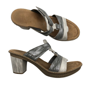Unisex Rieker - Kontsaga rihmikud, suurus 40 - Hall (1)