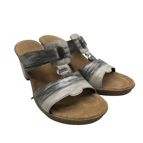 Unisex Rieker - Kontsaga rihmikud, suurus 40 - Hall (2)