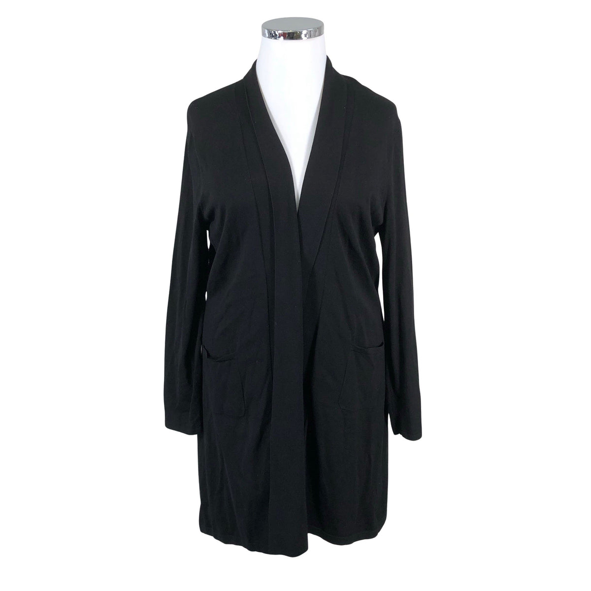 Unisex August Silk - Kardigan, suurus 44 - Must (1)