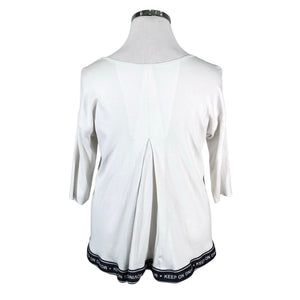 Unisex Marc Cain - Trikotaažist pluus, suurus 46 - Valge (2)