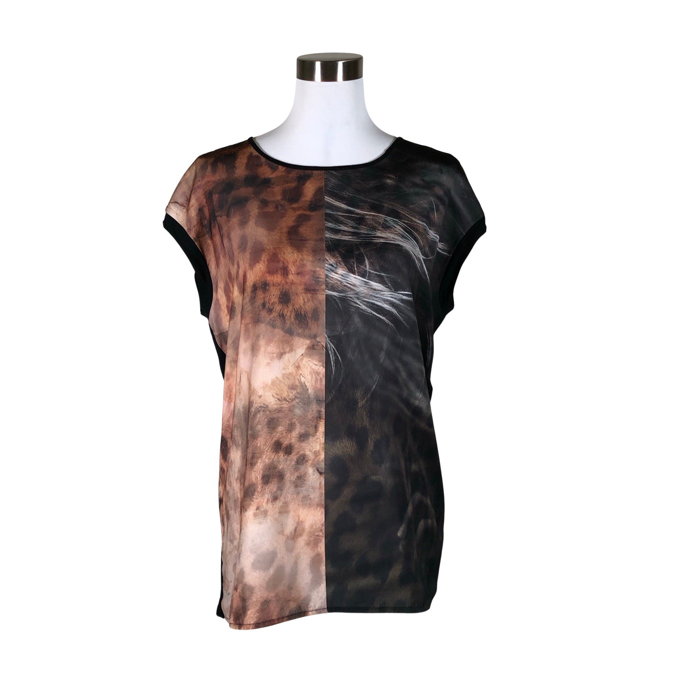 Unisex Esprit - Lühikeste käistega pluus, suurus 40 - Must (1)