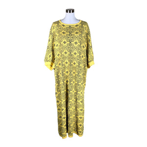 Unisex Marimekko - Kootud kleit, suurus 40 - Kollane (1)