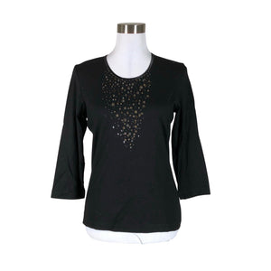 Unisex Gerry Weber - Trikotaažist pluus, suurus 40 - Must (1)