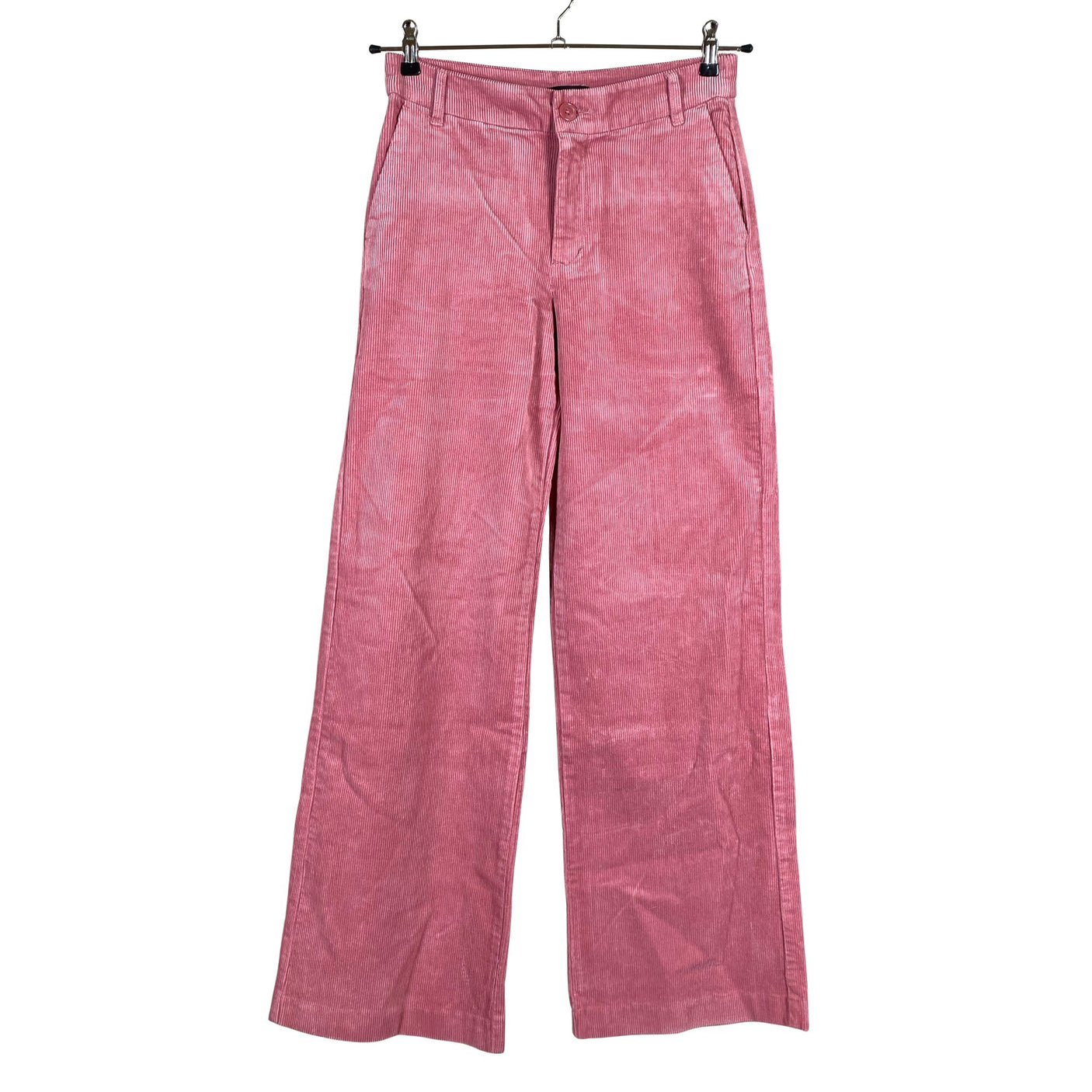Unisex Lindex - Sametpüksid, suurus 36 - Heleroosa (1)
