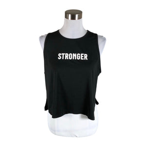 Unisex Stronger - Sporditopp, suurus 40 - Must (1)