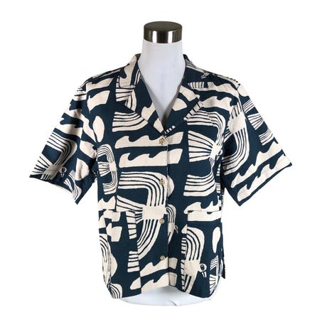 Unisex Dedicated - Lühikeste käistega pluus, suurus 38 - Sinine ()