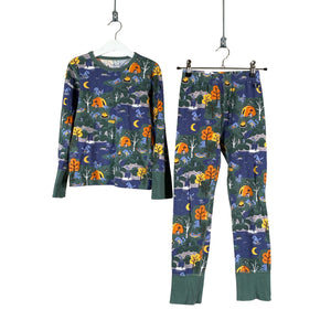 Unisex Polarn O. Pyret - Ööpesu, suurus 122 - 128 - Roheline (1)