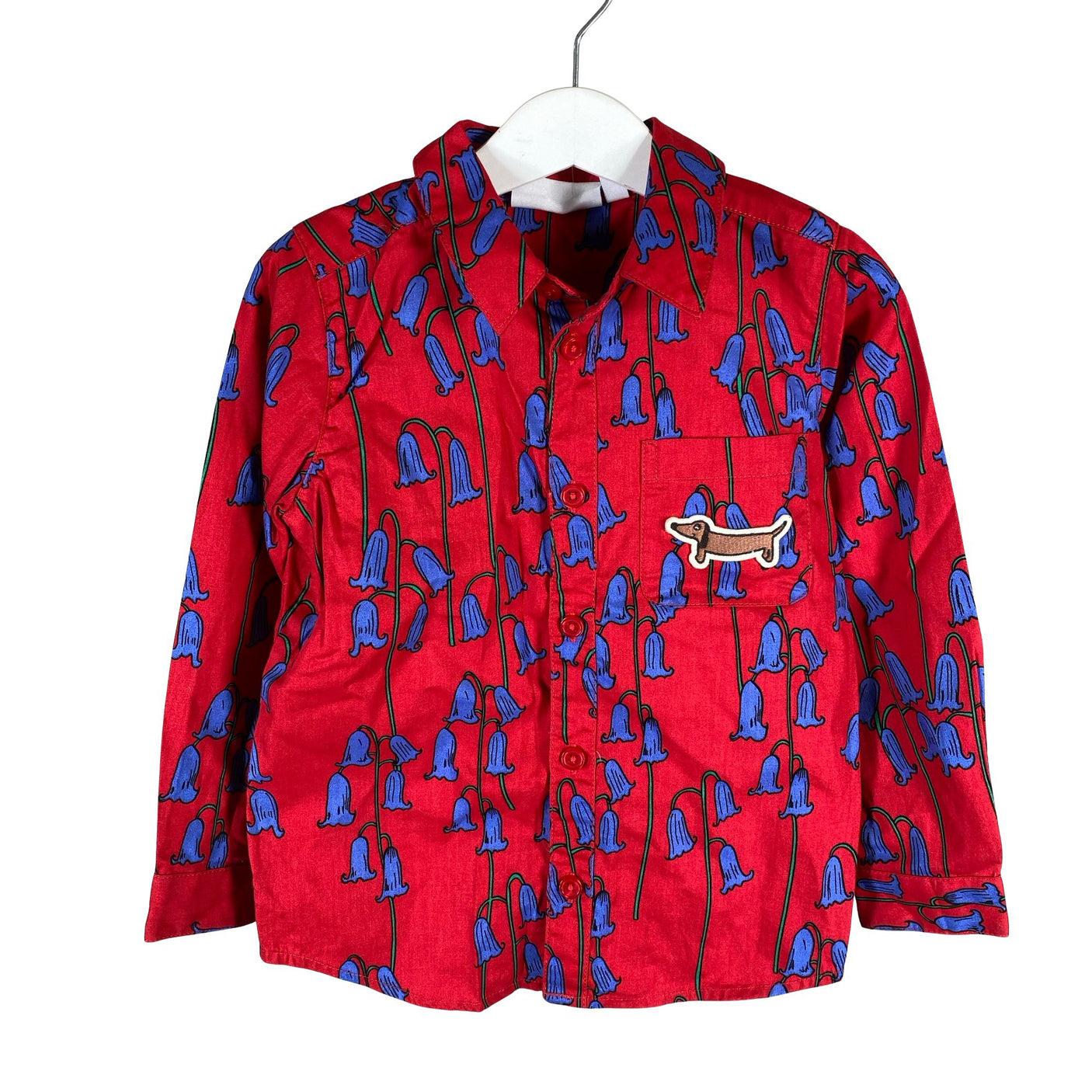 Unisex Mini Rodini - Triiksärk, suurus 104 - 110 - Punane (1)