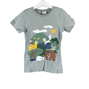 Unisex Polarn O. Pyret - T-särk, suurus 110 - 116 - Roheline (1)