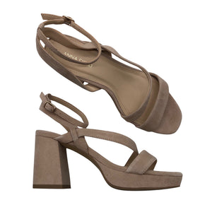 Unisex Anna Field - Kontsaga rihmikud, suurus 37 - Beige (1)