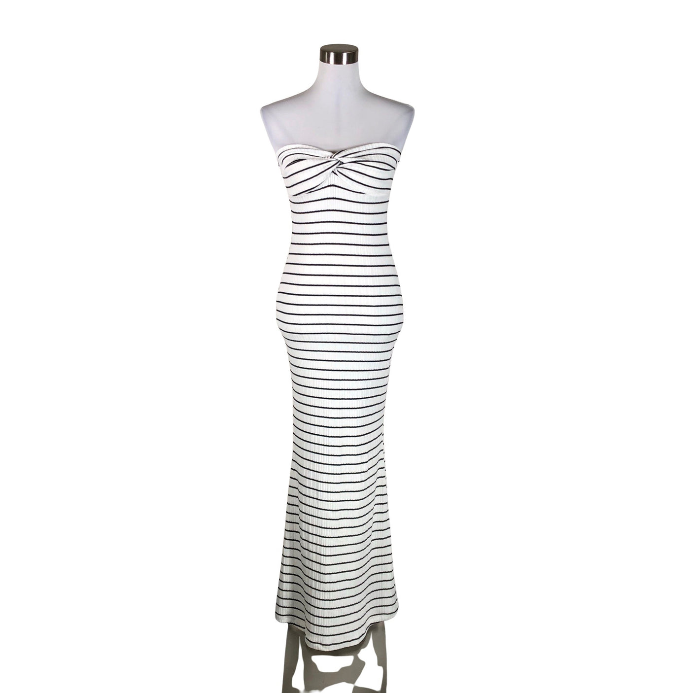 Unisex Na-KD - Kootud kleit, suurus 38 - Valge (1)
