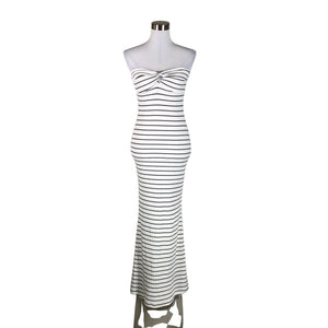 Unisex Na-KD - Kootud kleit, suurus 38 - Valge (1)