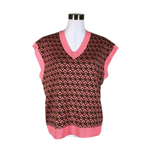 Unisex Tintoretto - Kootud vest, suurus 40 - Heleroosa (1)