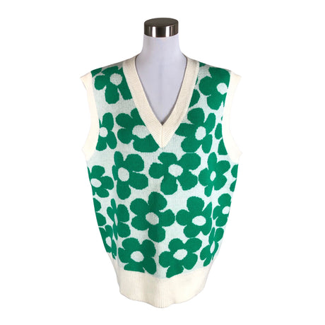 Unisex Fore - Kootud vest, suurus 38 - Looduslik valge ()