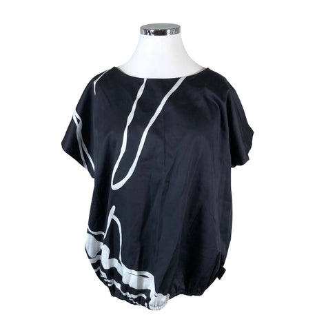 Unisex Ommellinen - Lühikeste käistega pluus, suurus 46 - Must ()