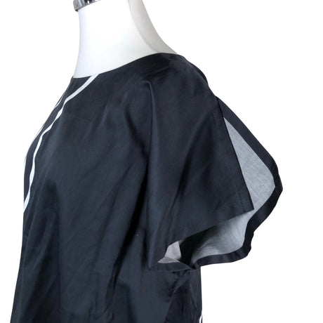 Unisex Ommellinen - Lühikeste käistega pluus, suurus 46 - Must (2)