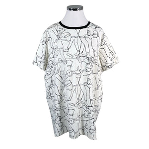 Unisex Ommellinen - Trikotaažist tuunika, suurus 46 - Valge (1)