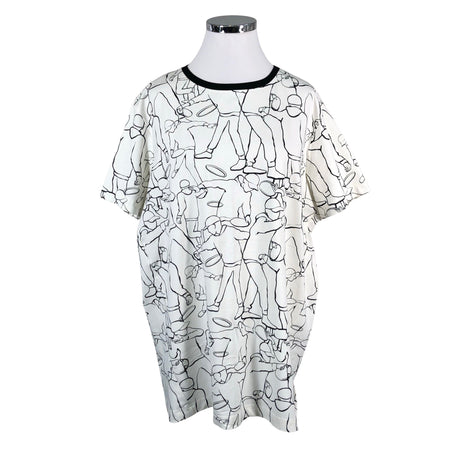 Unisex Ommellinen - Trikotaažist tuunika, suurus 46 - Valge ()