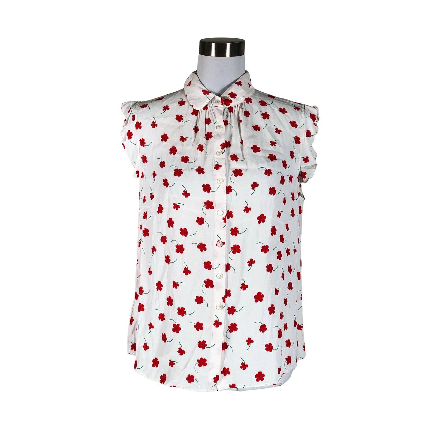 Unisex Laura Ashley - Lühikeste käistega pluus, suurus 40 - Valge (1)