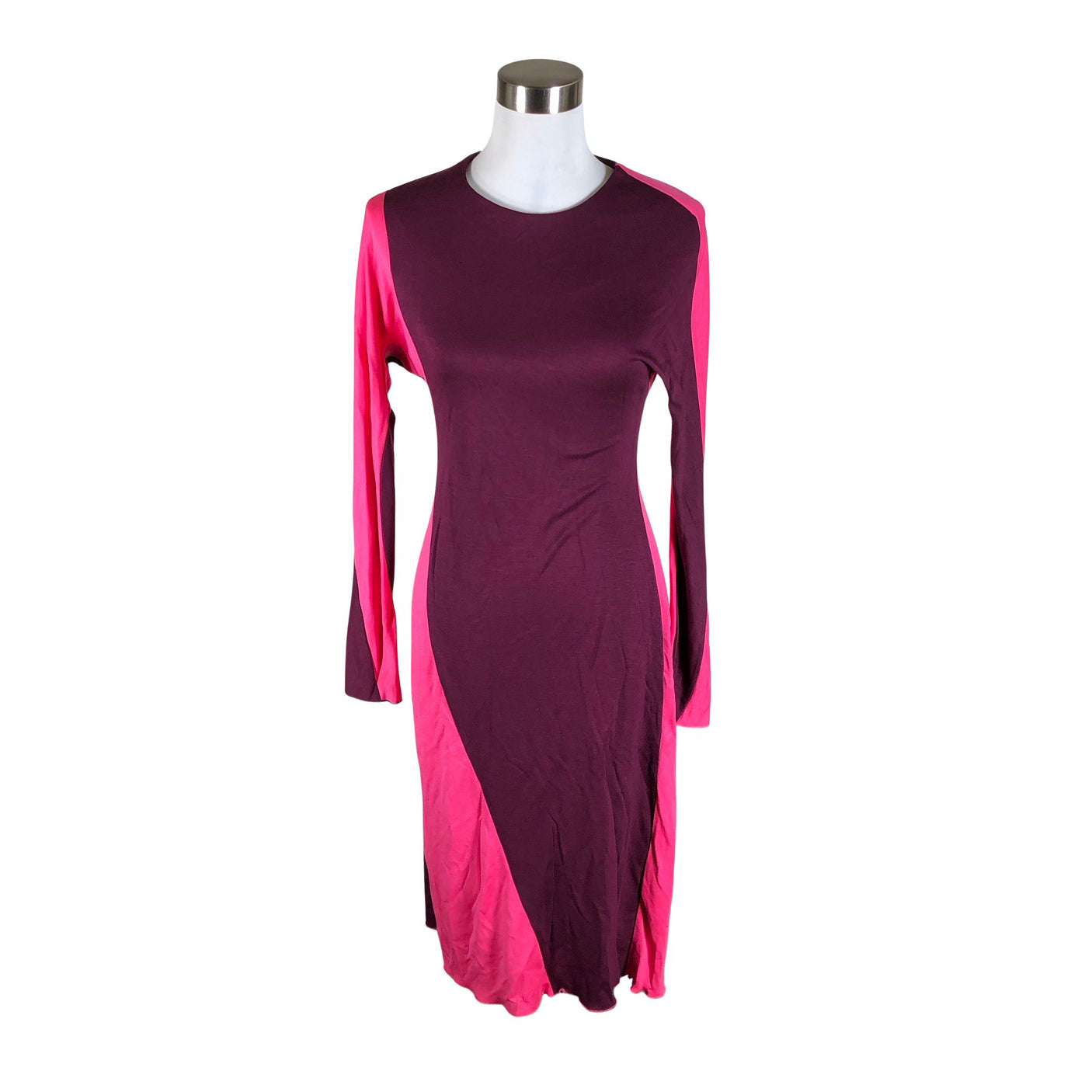 Unisex COS - Trikotaažist kleit, suurus 34 - Veinipunane (1)