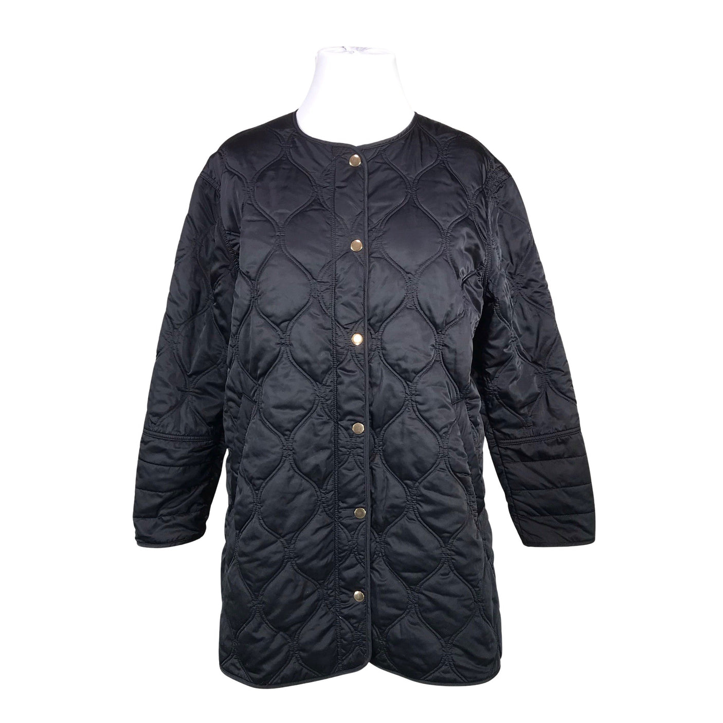 Unisex Lindex - Tepitud jope, suurus 44 - Must (1)
